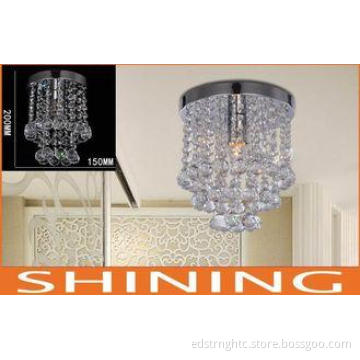 Cool White Hotel Lighting Crystal Suspension Light ROHS App